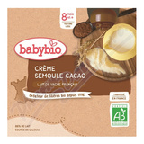 BABYBIO kravské mléko-krupice-kakao 8m+ 4x85g